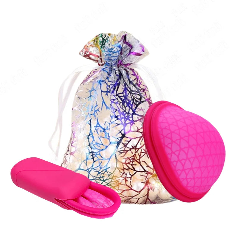 Wiederverwendbare Menstruationstasse Silikon