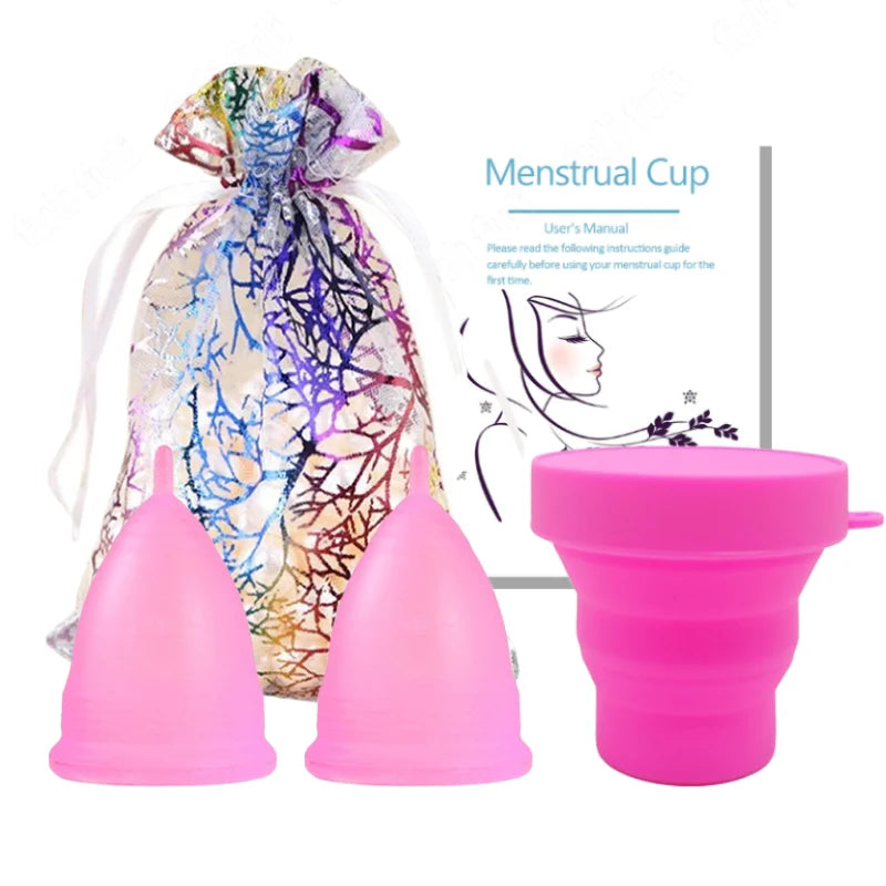 Wiederverwendbare Menstruationstasse Silikon