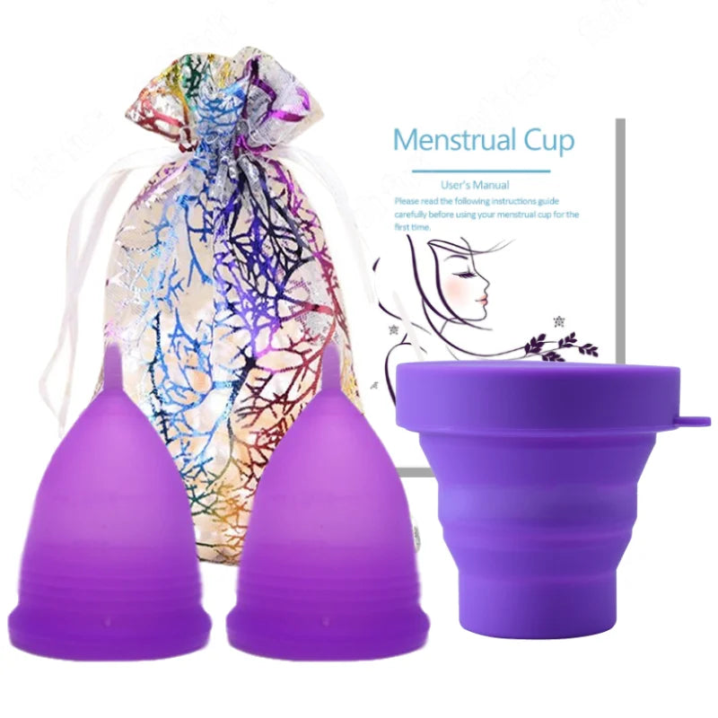 Wiederverwendbare Menstruationstasse Silikon