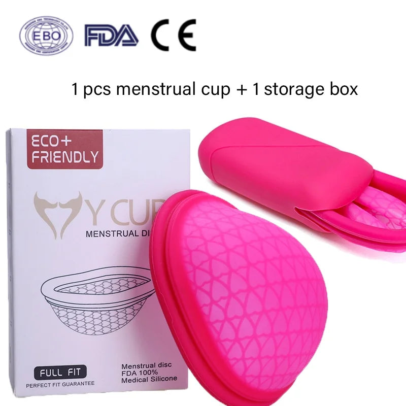 Wiederverwendbare Menstruationstasse Silikon