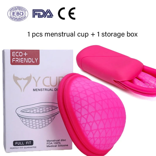 Wiederverwendbare Menstruationstasse Silikon