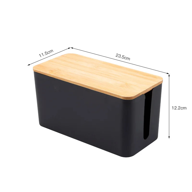 Kabelbox Holz Kabel-Organizer