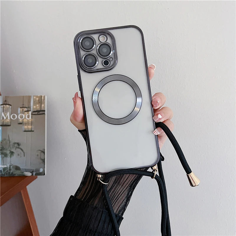 Magnetische iPhone Hülle Klar Magsafe