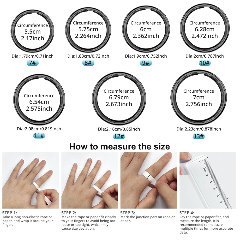 COLMI R12 Smart Ring wasserdicht Touch