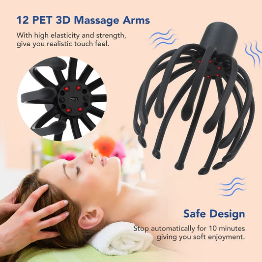 Elektrischer Kopfhaut Massagegerät Octopus