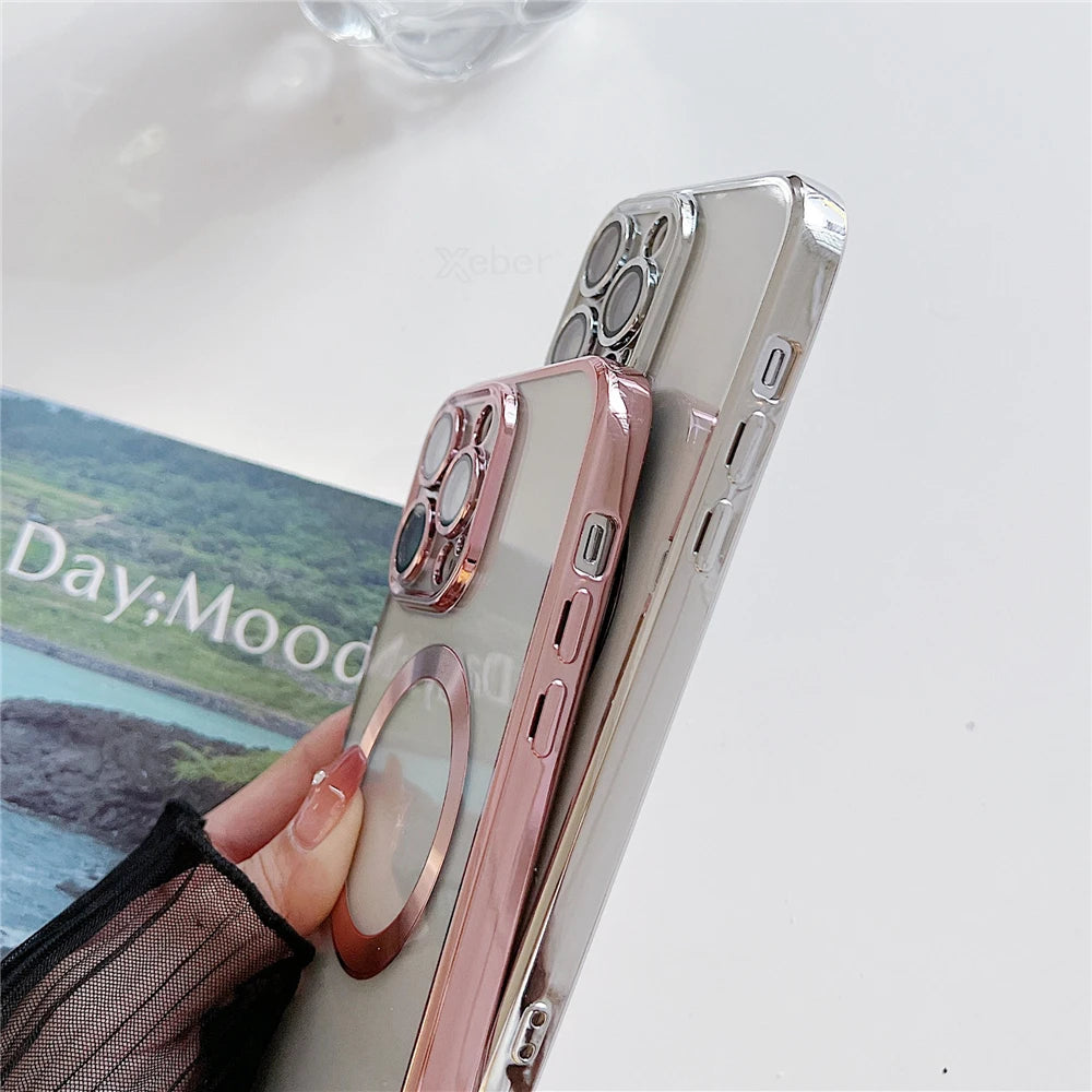 Magnetische iPhone Hülle Klar Magsafe