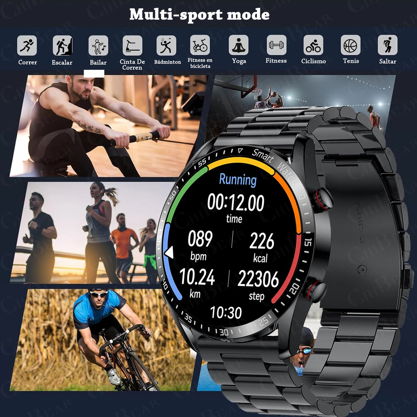 LXASFIT Smartwatch Damen Sport Bluetooth