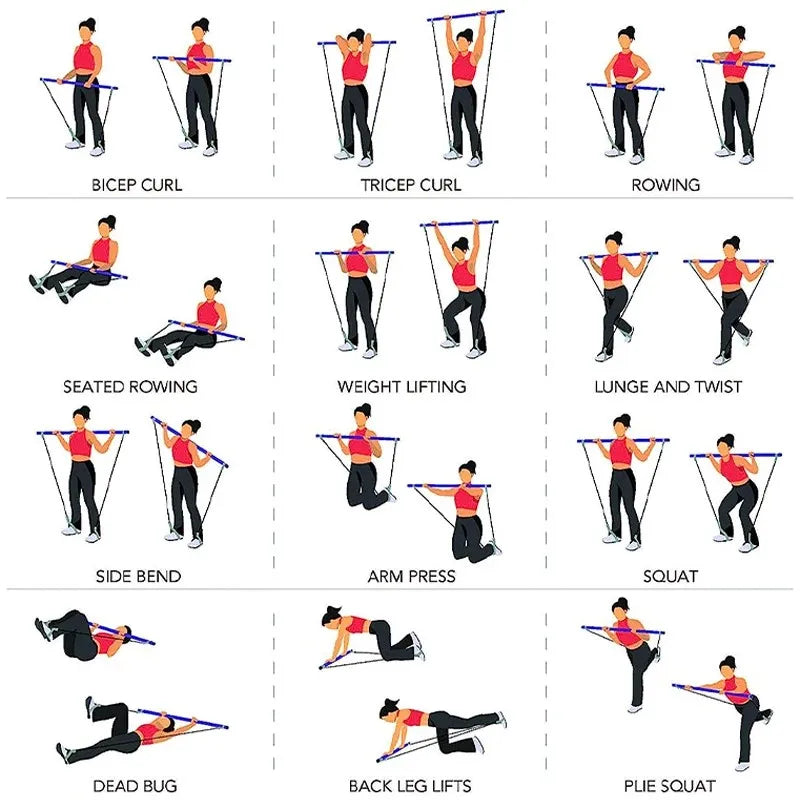Multifunktionaler Fitness Pilates Bar