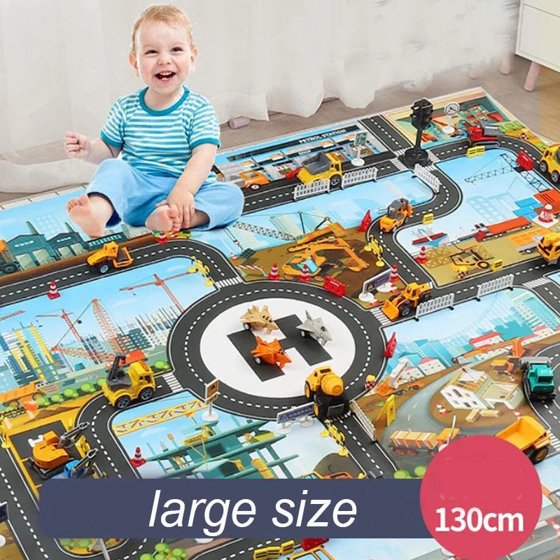 Baby Spielmatte Stadt Verkehr