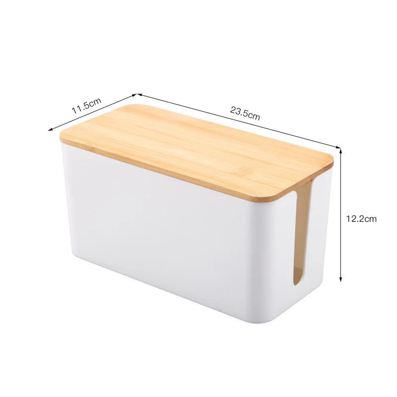 Kabelbox Holz Kabel-Organizer