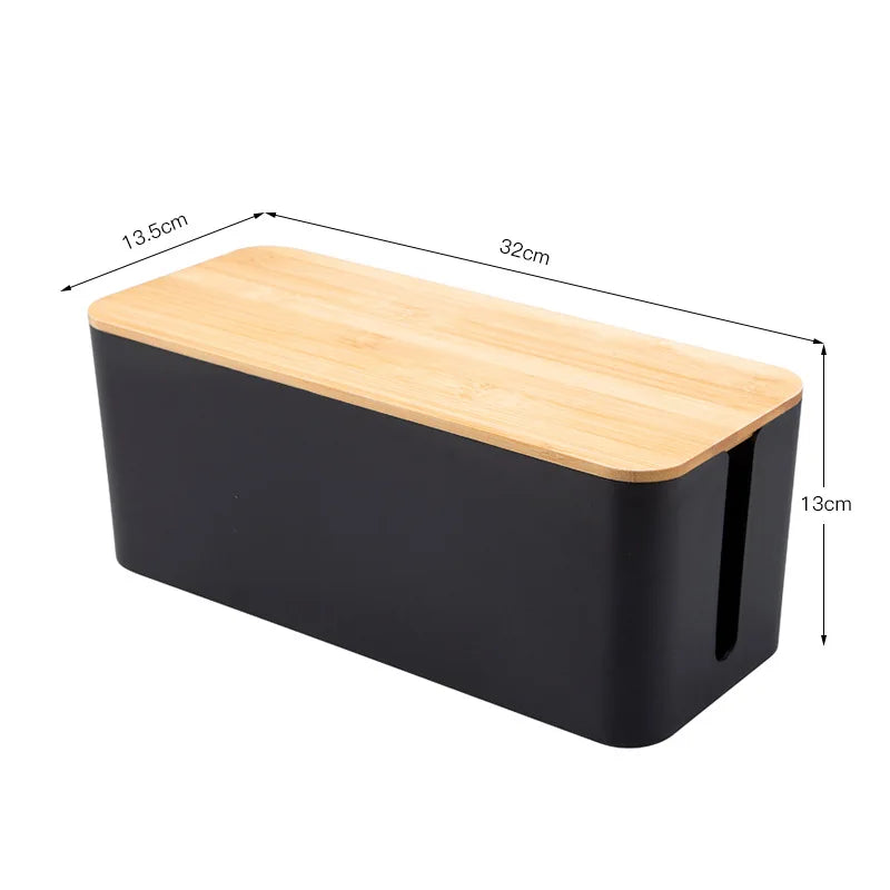 Kabelbox Holz Kabel-Organizer