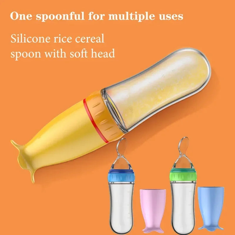 Silikon Babyflasche Löffel Set