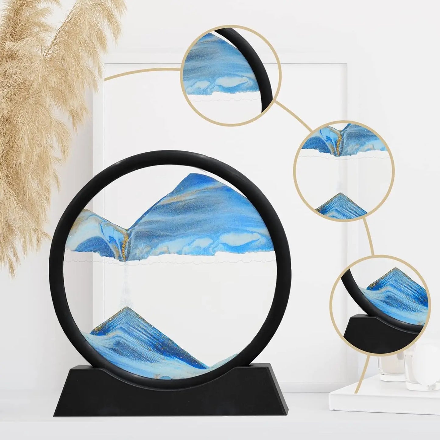 3D Sandbild Rund Quicksand Deko