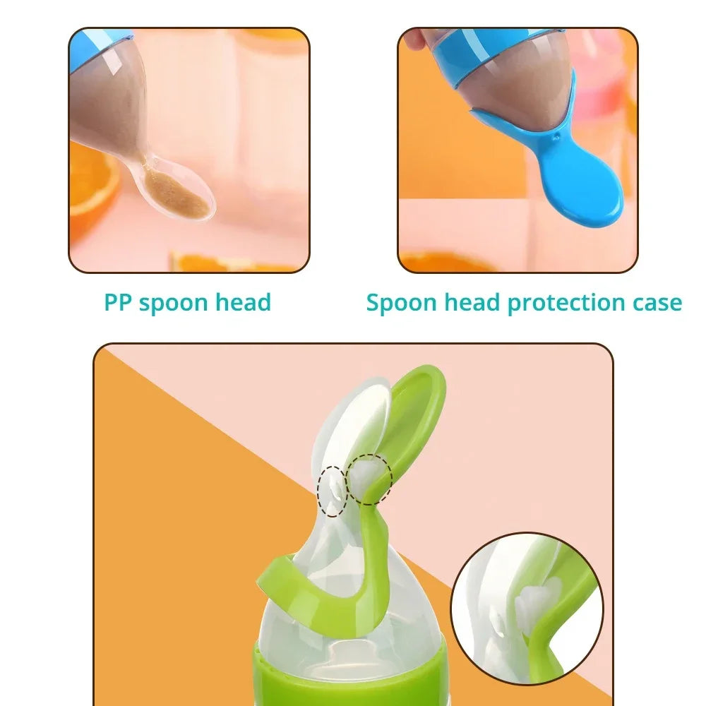 Silikon Babyflasche Löffel Set
