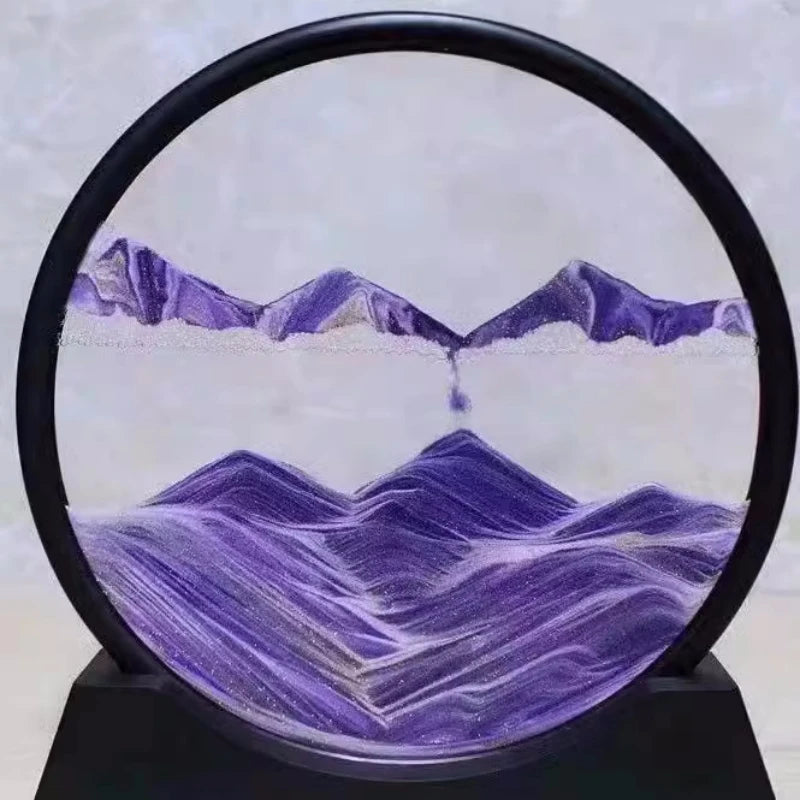 3D Sandbild Rund Quicksand Deko