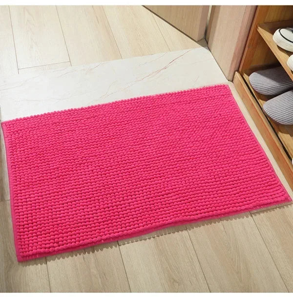 Chenille Badematte Rutschfest Waschbar