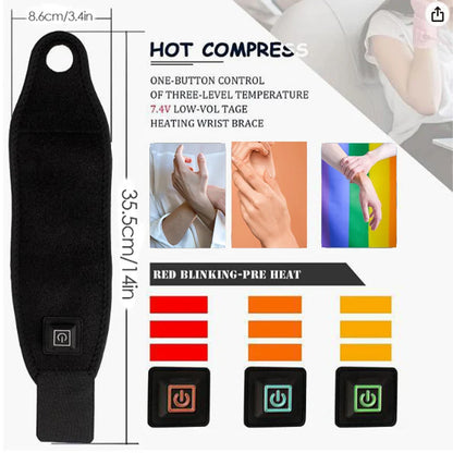 Heating Wrist Protector Sports Protection Breathable Support Sleeve Hand Joint Brace Tool Heat Health Care Device