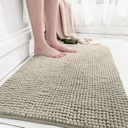 Chenille Badematte Rutschfest Waschbar