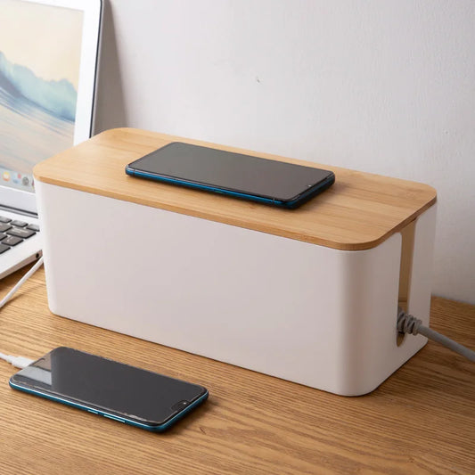 Kabelbox Holz Kabel-Organizer