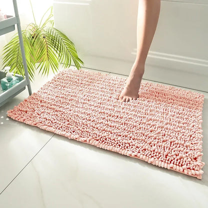 Chenille Badematte Rutschfest Waschbar