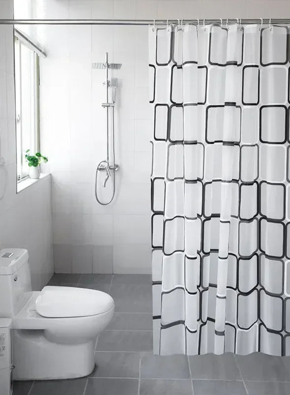 Wasserfester Duschvorhang Geometrisch