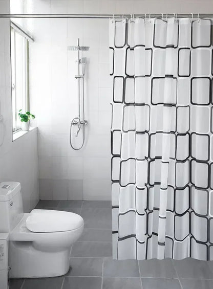 Wasserfester Duschvorhang Geometrisch