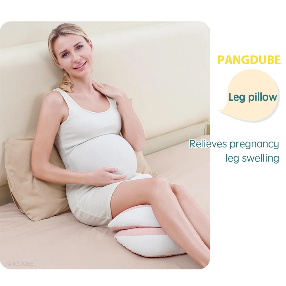 PANGDUBE Pregnancy Pillow with 1pc Free An Auxiliary Pillow Cotton