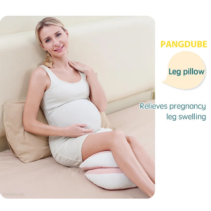 PANGDUBE Pregnancy Pillow with 1pc Free An Auxiliary Pillow Cotton