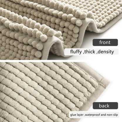 Chenille Badematte Rutschfest Waschbar