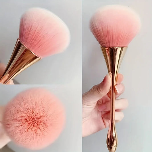 Roségold Fan Makeup Brush