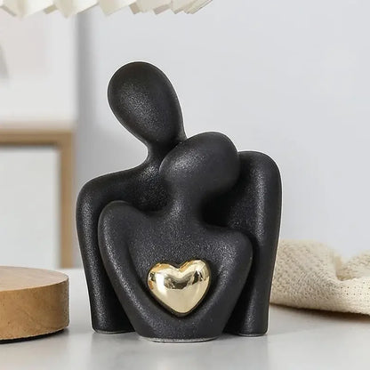 Nordische Abstrakte Paar Skulptur
