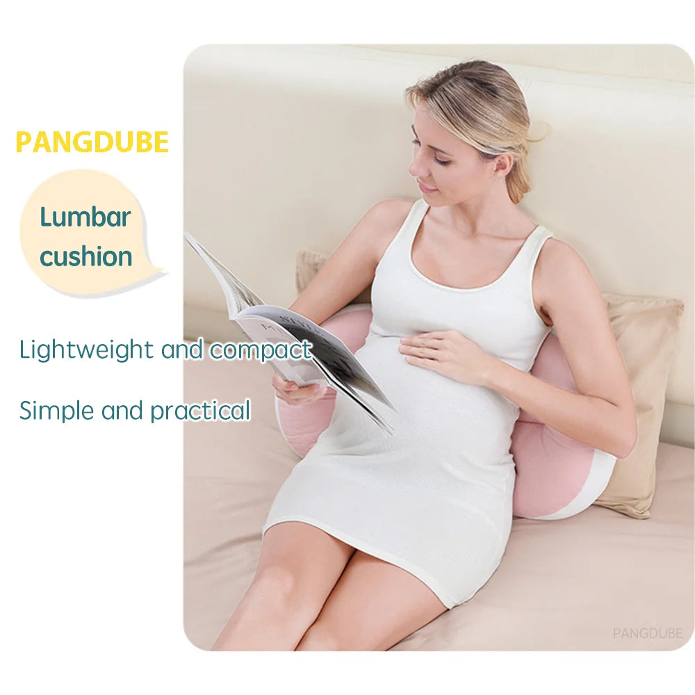 PANGDUBE Pregnancy Pillow with 1pc Free An Auxiliary Pillow Cotton