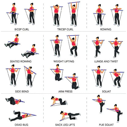 Multifunktionaler Fitness Pilates Bar
