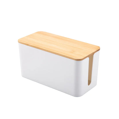 Kabelbox Holz Kabel-Organizer
